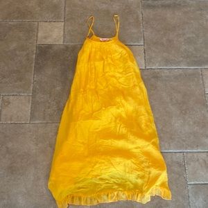 Bright yellow summer dress